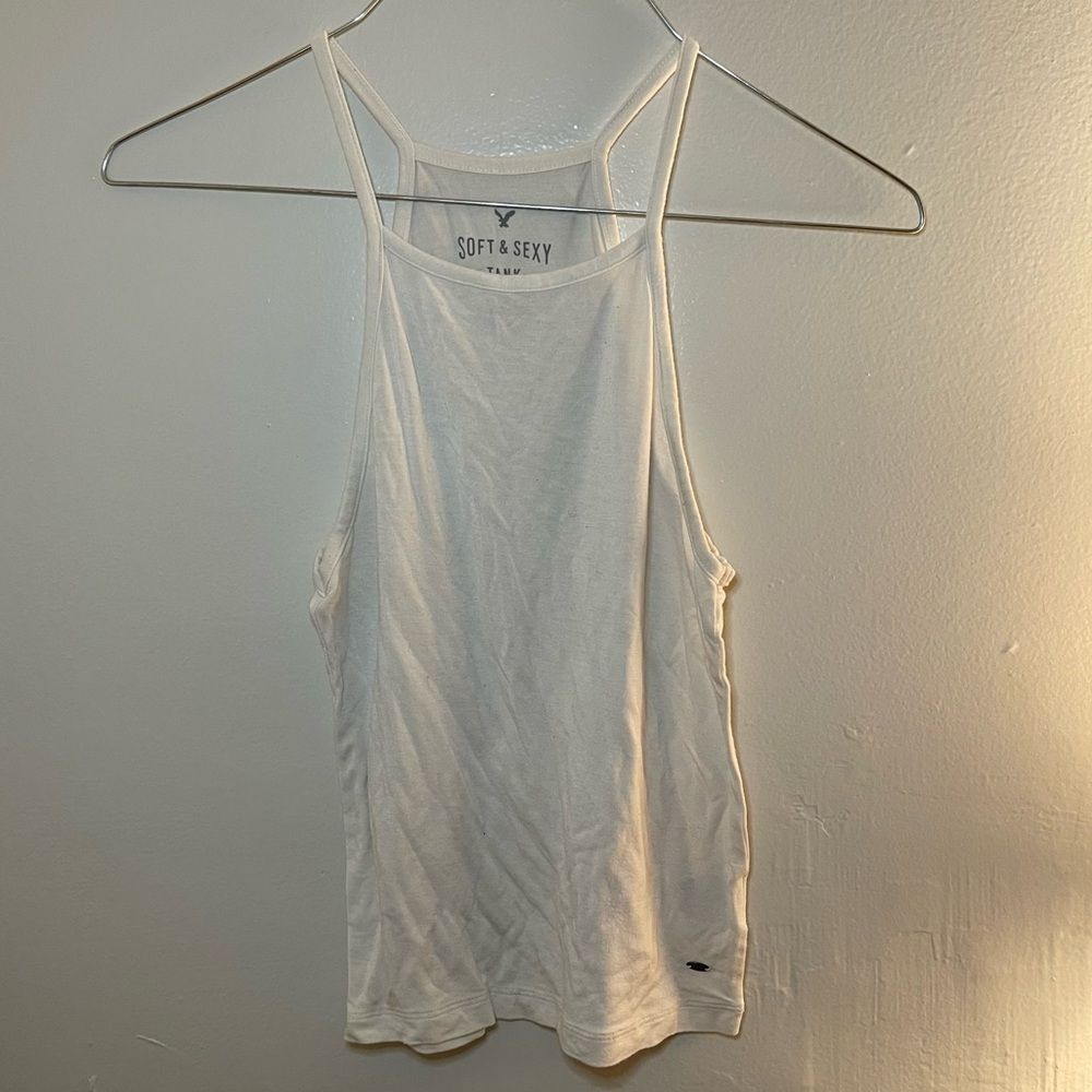 American Eagle Soft & Sexy White Halter Tank